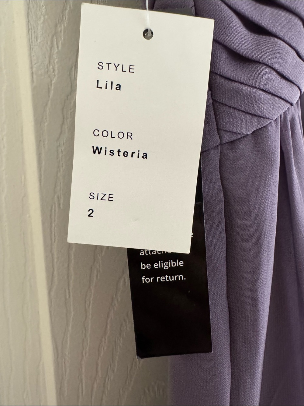 (NWT) Weddington Way “Lila” formal gown in the color "Wisteria" (Size 2) - Picture 8 of 13